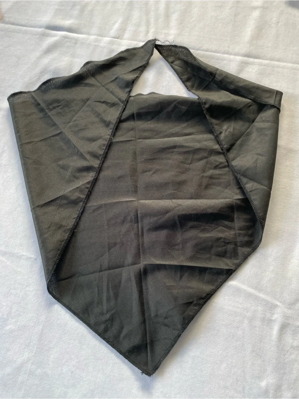 Black Triangular Scarf 16” x 36”